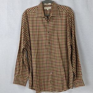 JOSEPH ABBOUD Men's 100% Cotton CHECKED SHIRT